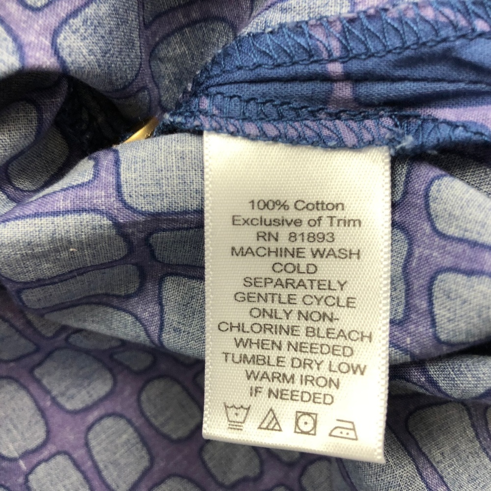 Isaac Mizrahi Live! Square Print Blouse Shirt Top Small - Picture 6 of 6